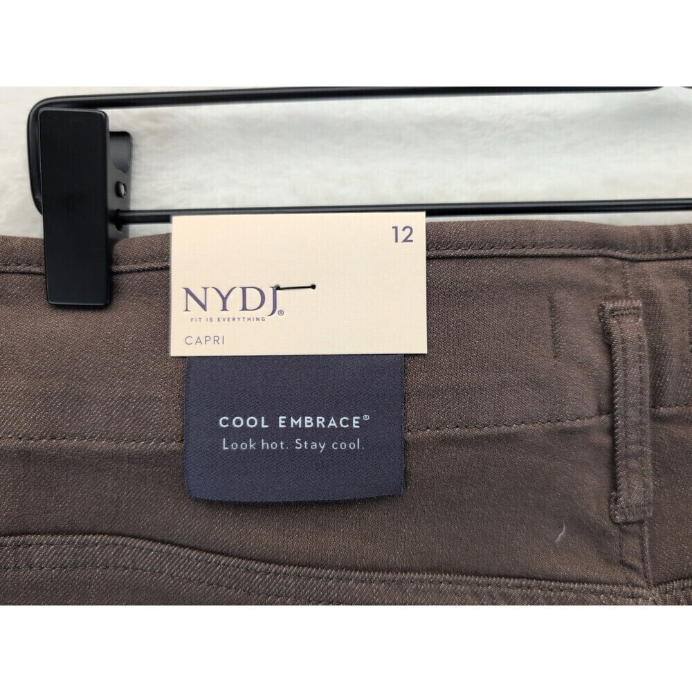 NYDJ Cool Embrace Chloe Capri Hollywood Women's Size 12 Punch Lift Tuck Tech NWT - Picture 16 of 16